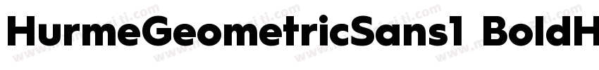 HurmeGeometricSans1 BoldHurmeGeomet字体转换